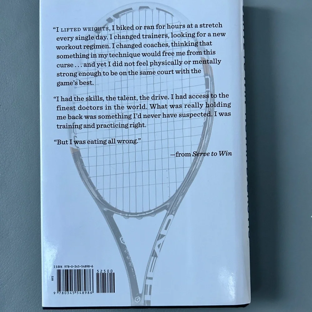 Novak Djokovic - Gluten Free Diet Serve to Win Hardcover Book Tennis Star